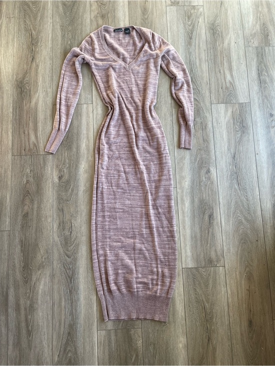 Moda International Dresses & Skirts - Mauve Pink Cotton Knit Bodycon Sweater Dress 🤎🌸